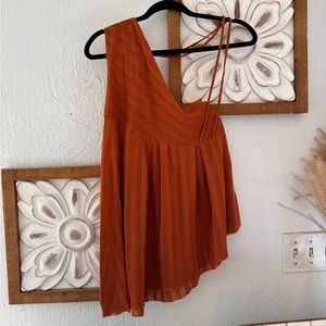 Free People Beach tank top. One shoulder. Asymmetrical. Brand new, without tags